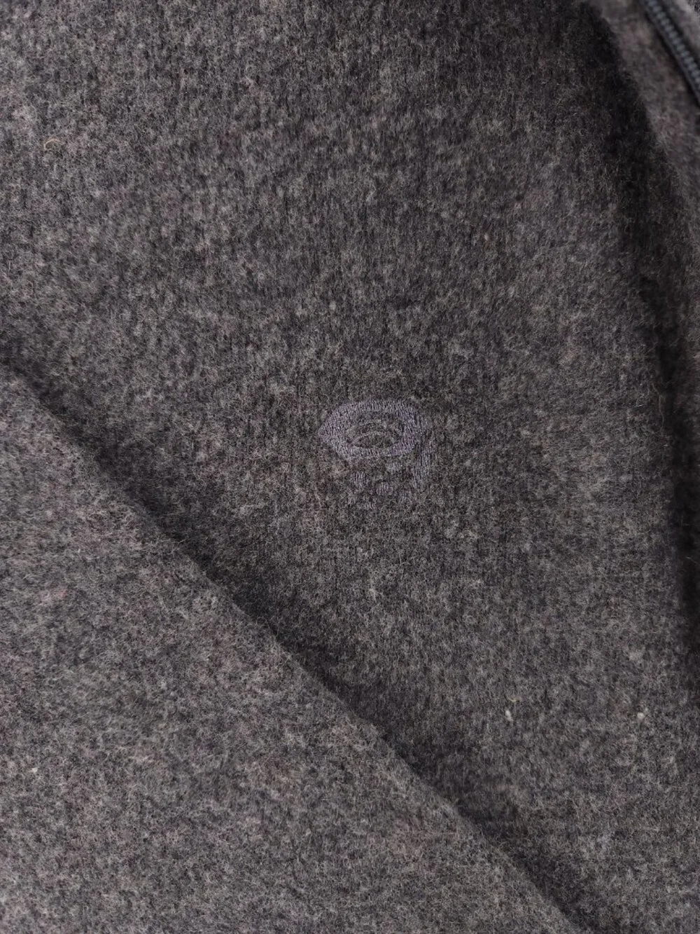 Mountain Hardwear XL Jacket Fleece Gray Wool Polyester Nylon Solid 1/2 Zip Men